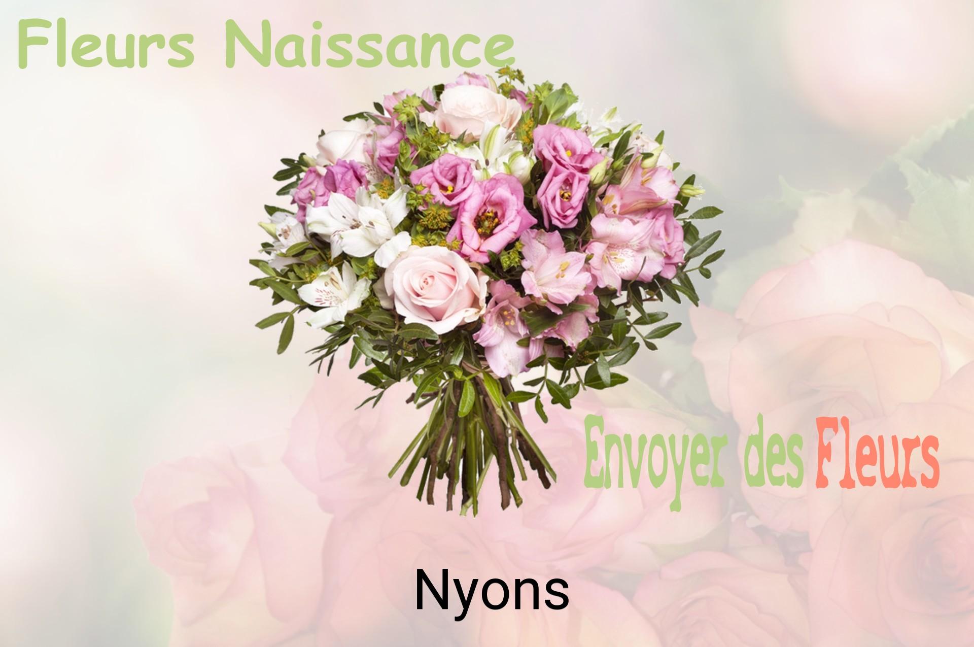 Bouquet de fleurs de naissance livré à Nyons